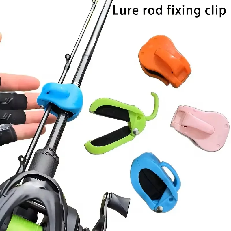 

2pcs Quick-Attach Fishing Rod Clip - Tool-Free 1-Hand Holder for 2-Piece Freshwater Rods, Secure Grip Tackle Organizer