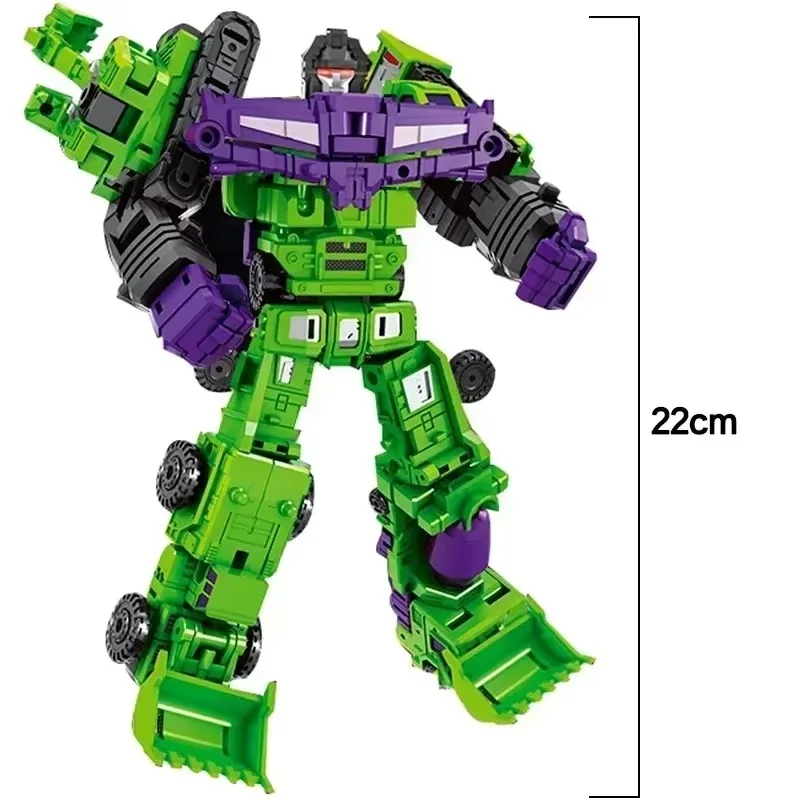 In Stock 6 in 1 MINI Devastator Transformation Model MINI Devastator 22CM Action Figure Robot Plastic Toys BEST Gift