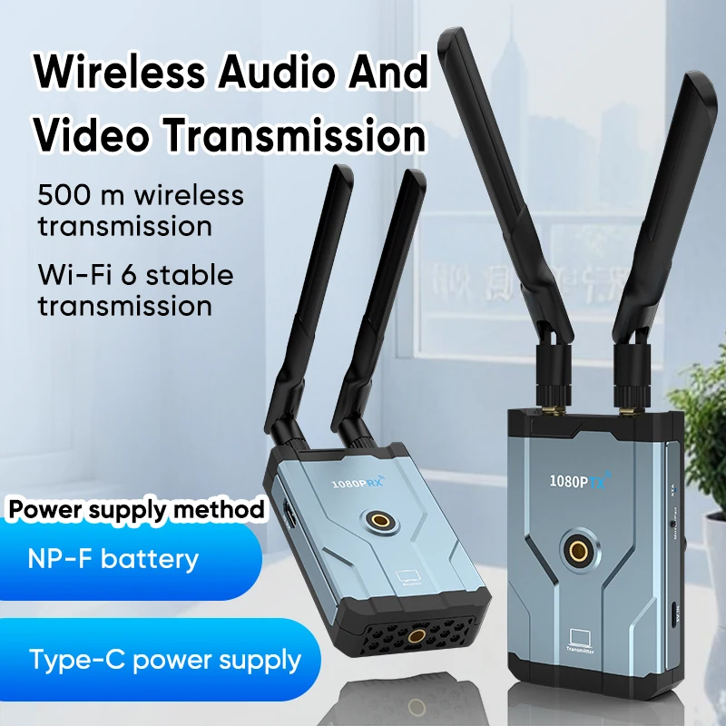 

1080P 500M HDMI Wireless Transmitter and Receiver. Ensures Low Latency for TV, DSLR, Projector, Laptop