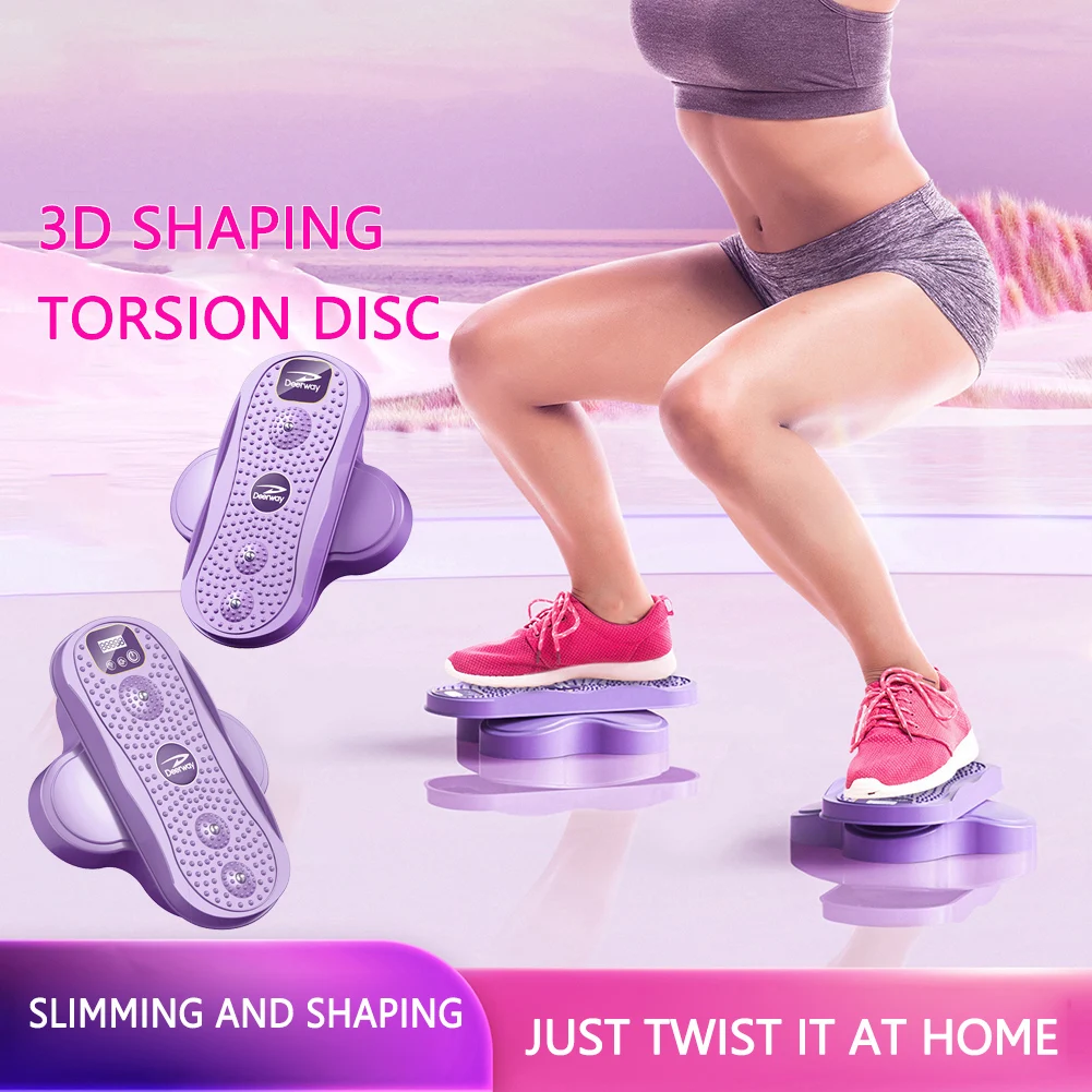 Waist Twisting Platform Split Type Rotatable Waist Exercise Twisting Boards Foot Massage Durable Lose Weight for Fitness Device