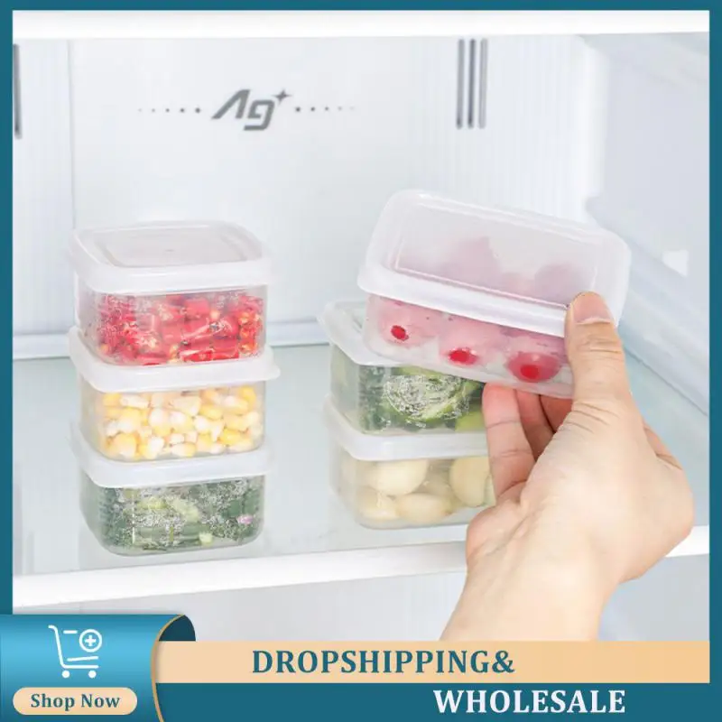 Crisper Category Storage Clean And Fresh Grid Square Household Products Packing Box Multilayer Overlay Extended Freshness