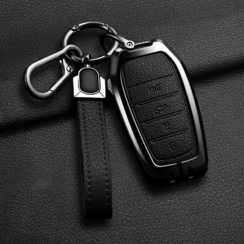 Nový pouzdro na klíče od auta ze slitiny zinku a kůže pro Toyota CHR Hilux Fortuner Land Cruiser 200 Camry Corolla Crown RAV4 Highland 10 nejlepší prodej Kryt klíče od Toyoty Camry - №10