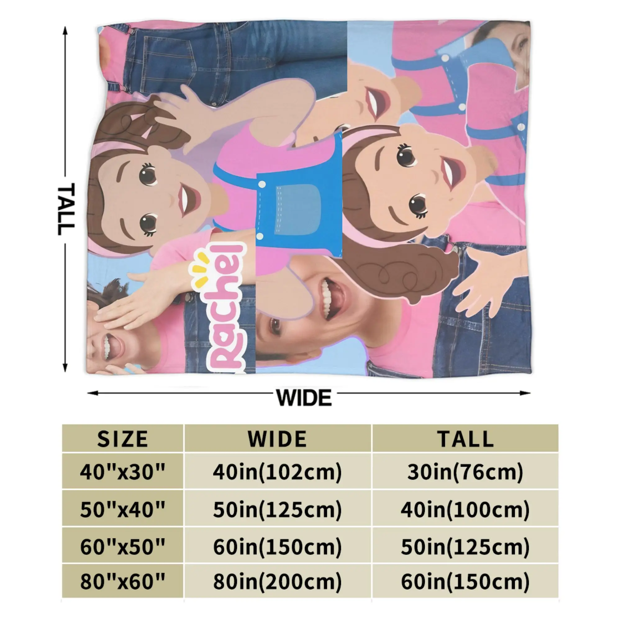 بطانية Miss Rachel متعددة الأحجام مريحة وخفيفة الوزن لأريكة الأريكة والسرير