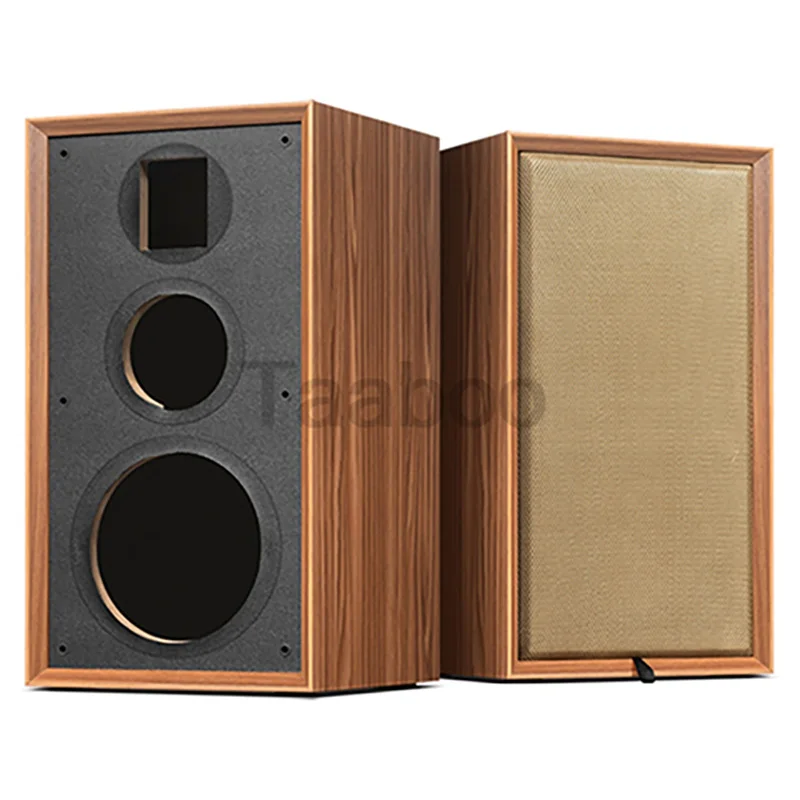 

8 Inch Three-Way Labyrinth Speaker Empty Box Bookshelf Speaker Home Speaker DIY Hifi Audio Wooden Handmade Box Passive Speaker