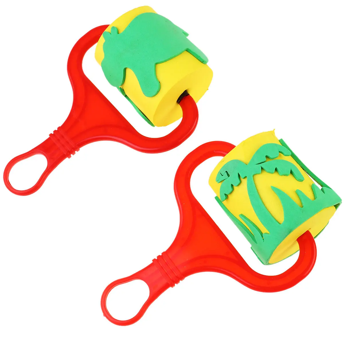 

5Pcs Sponge Stamper Set Animal Shape Painting Roller for Preschool Kindergarten Doodle Art Craft Colorful Learning Tool