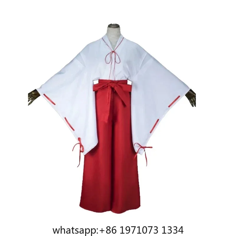 Anime Character Kikyo Cosplay Costume Halloween Carnival Party Ladies Inuyashaes Hag Funny Costumes