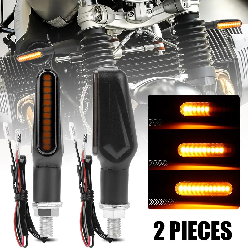 

M8 LED Mini Motorcycle Turn Signal Light 12v for Dirt Bike cafe racer Scooter Sequential turn signal lamp Indicator Blinker