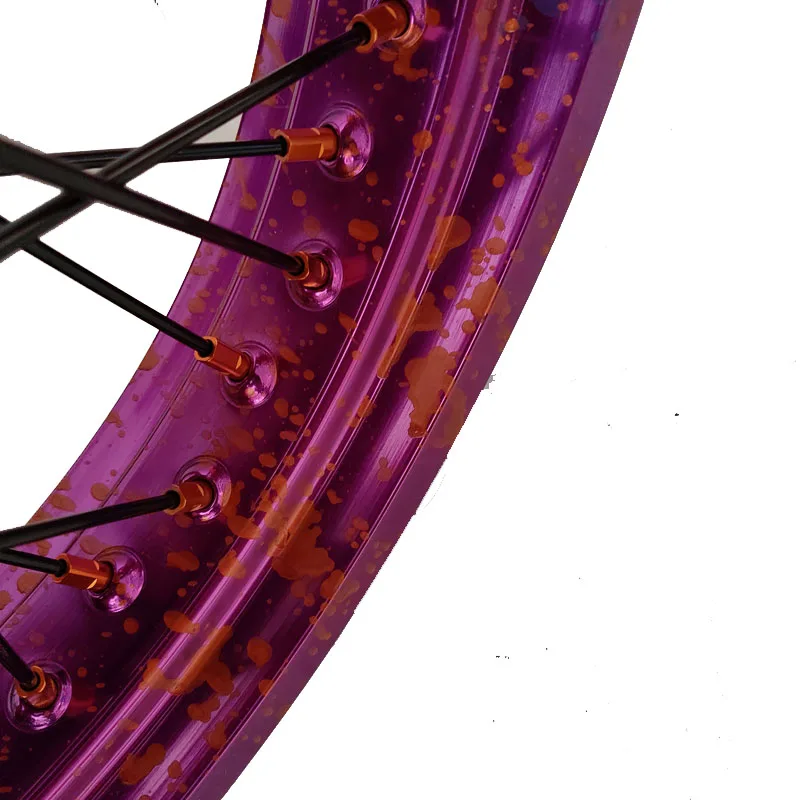 Fit EXC BI COLOR RIM And SPLATTER 17 Wheel Set Superbike Supermotard Wheels