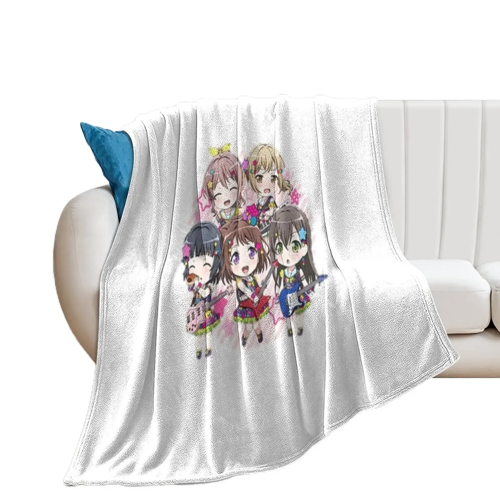 

BanG Dream! Poppin Dream! Throw Blanket Retros Sofa Plaid on the sofa Blankets