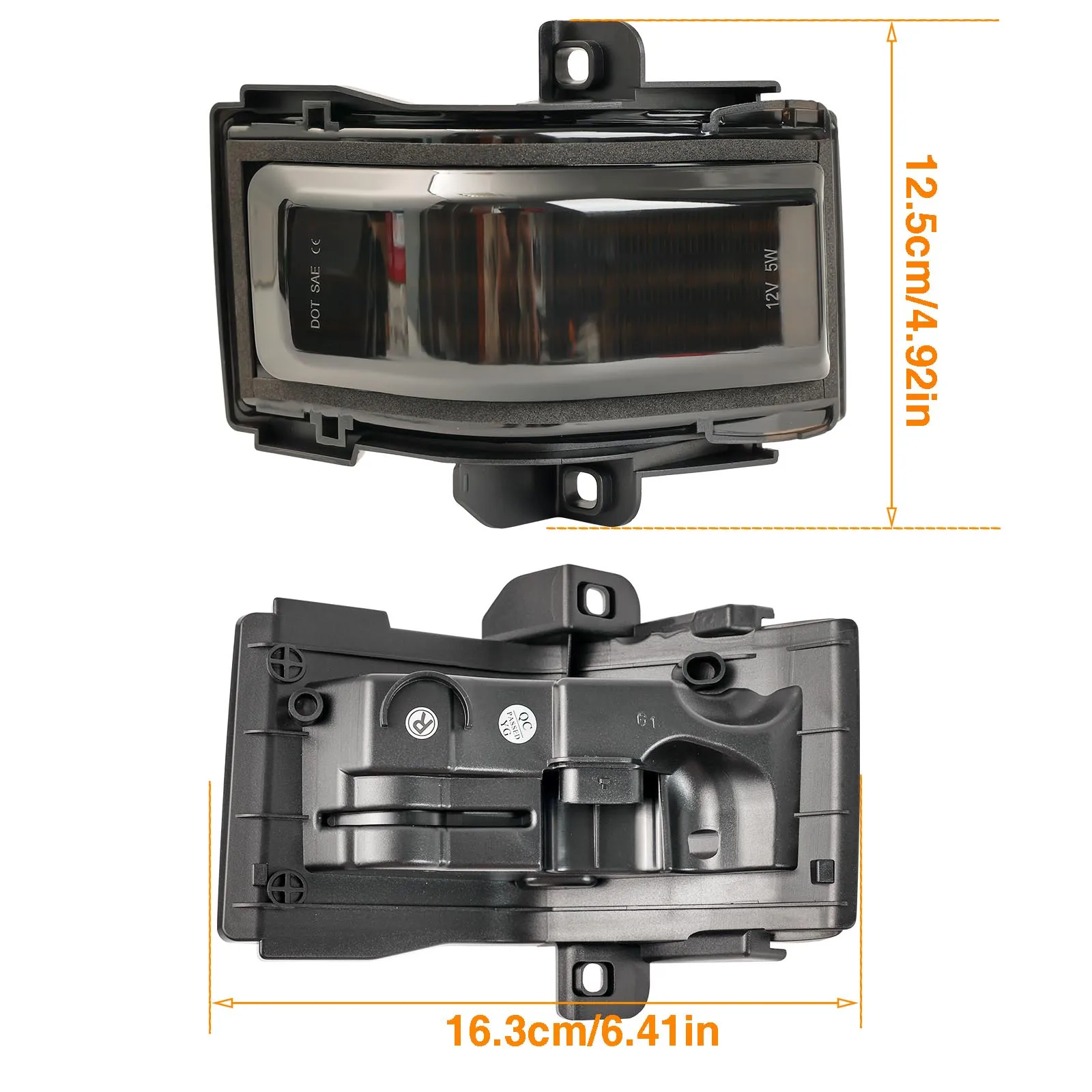 2x الجانب مرآة ماركر تشغيل بدوره مصباح إشارة لفورد F150 F250 F350 F450 F550 سوبر ديوتي 2017-2023 متتابعة التبديل السحب