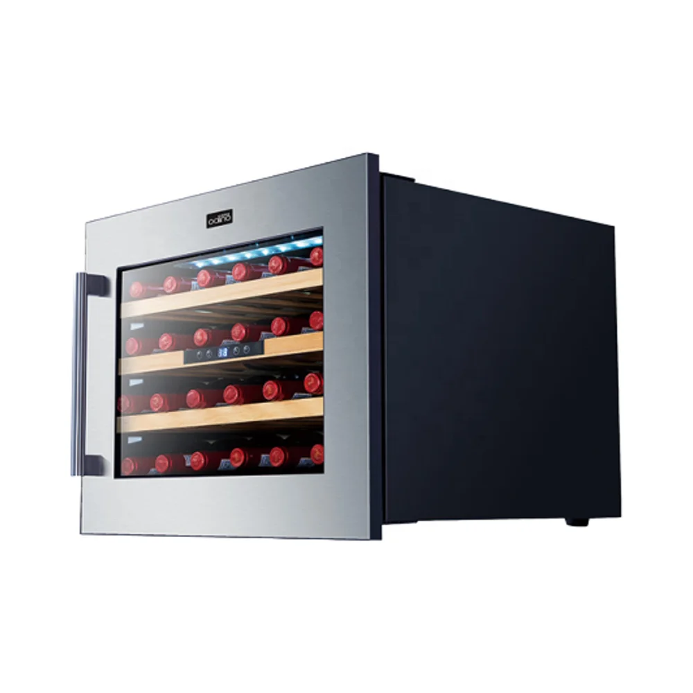 Built-in Wine Cooler Slim Air Cooling Glass Door Refrigerator Premium Home Wine Fridge