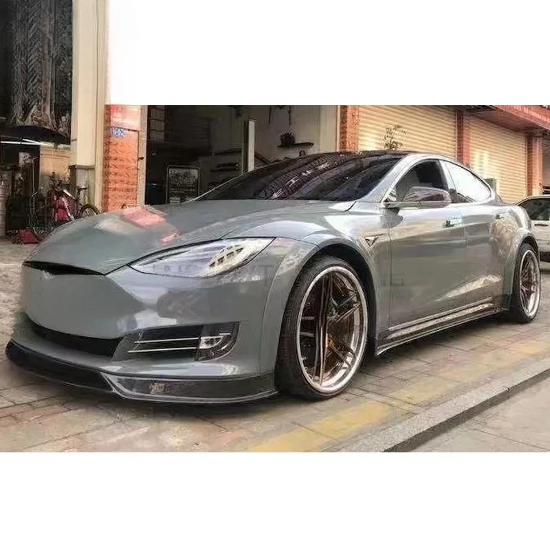 

RZ Style Carbon Fiber Wild Bumper Lip Diffuser Side Skirt Body Kit Model S Upgr To RZ Style Lip Wing