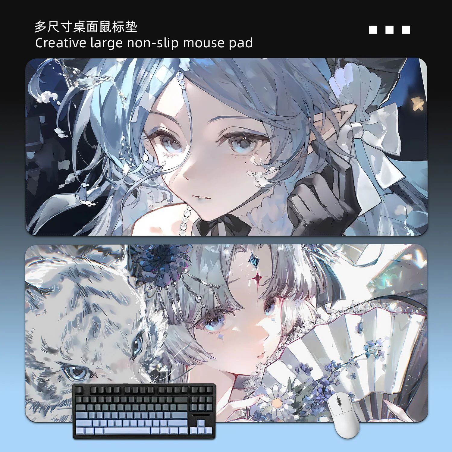 Anime Beauty Girl Rubber Desktop Mouse Pad Esports Gaming Mats Anti-Slip Durable Pc Accessories Laptop Study & Office Mouse Mat