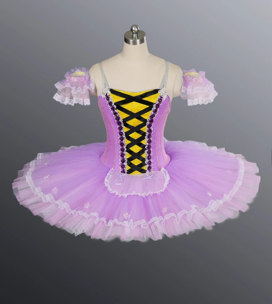 Tutu di balletto di danza classica personalizzata per ragazze da 12 strati di alta qualità