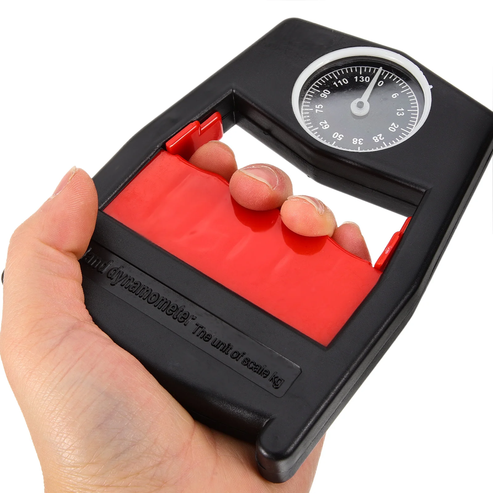 

Mechanical Hand Gripper Red Adjustable Fingers Exerciser Fitness Tools Compact Portable Grip Strengthener Home Use