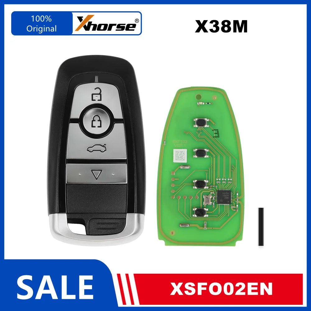 

Универсальный смарт-ключ Xhorse XSFO02EN XM38 в стиле Ford, 4 кнопки, английская версия (1/2 шт.)