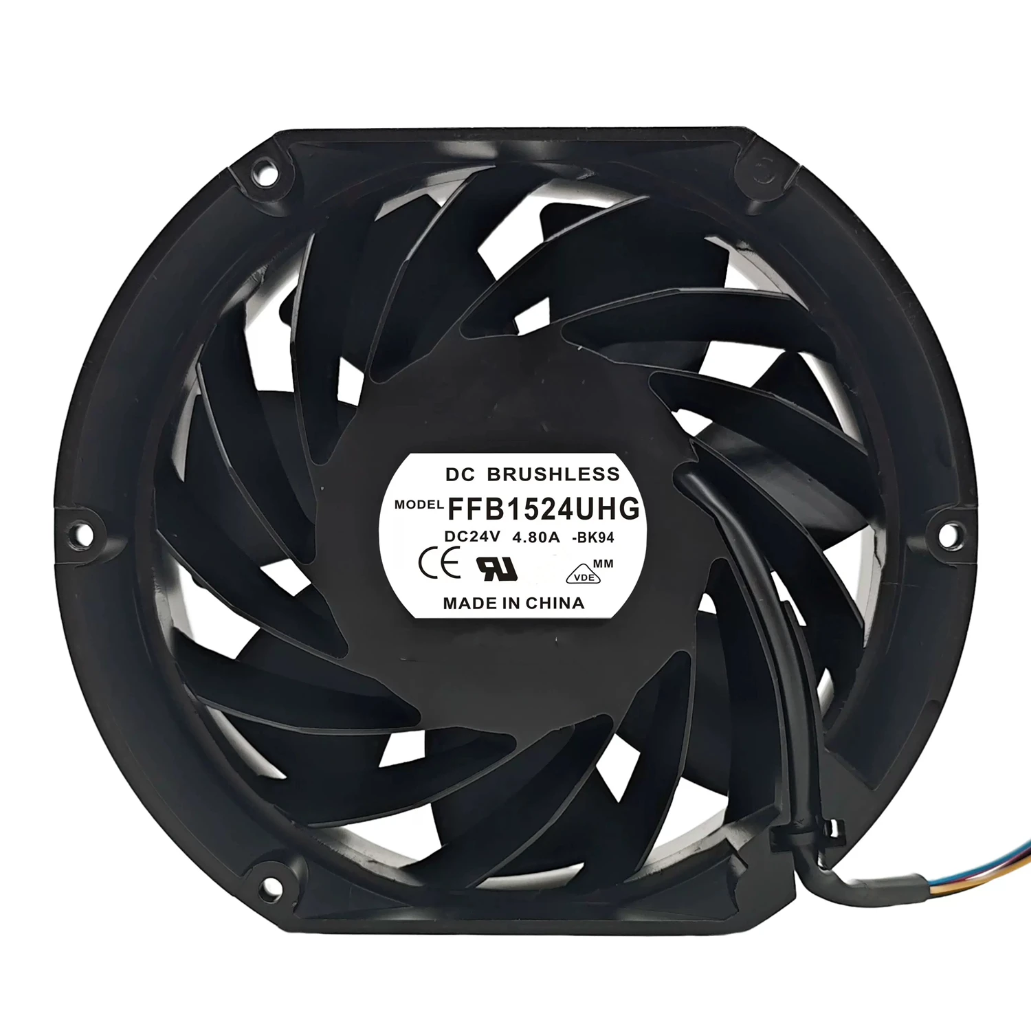 

Вентилятор охлаждения FFB1524UHG DC 24V 4.8A 115W 17CM 17251 172*150-51MM 4-проводной
