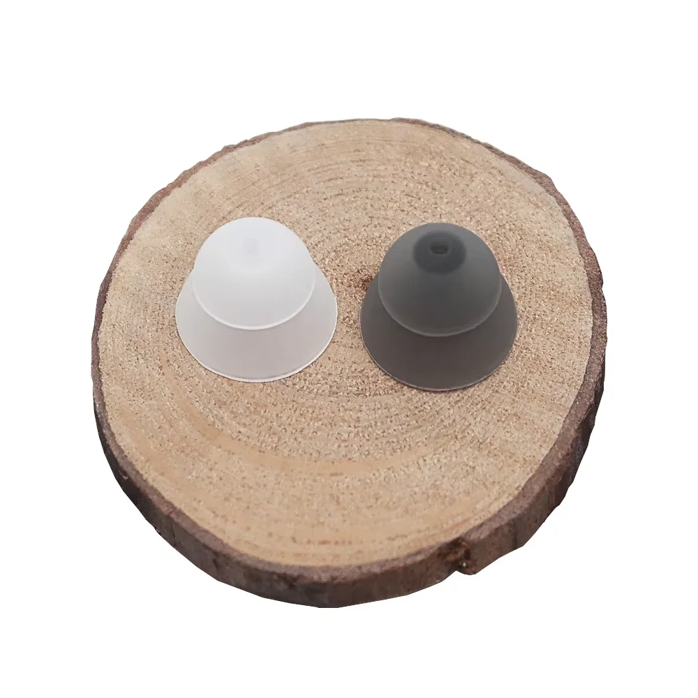 24PCS Closed Fit Hearing Aid Earphone Domes Earplug Silicone Double Layer Anti Static Ear Tips Replacement Hearing Aid Accessory