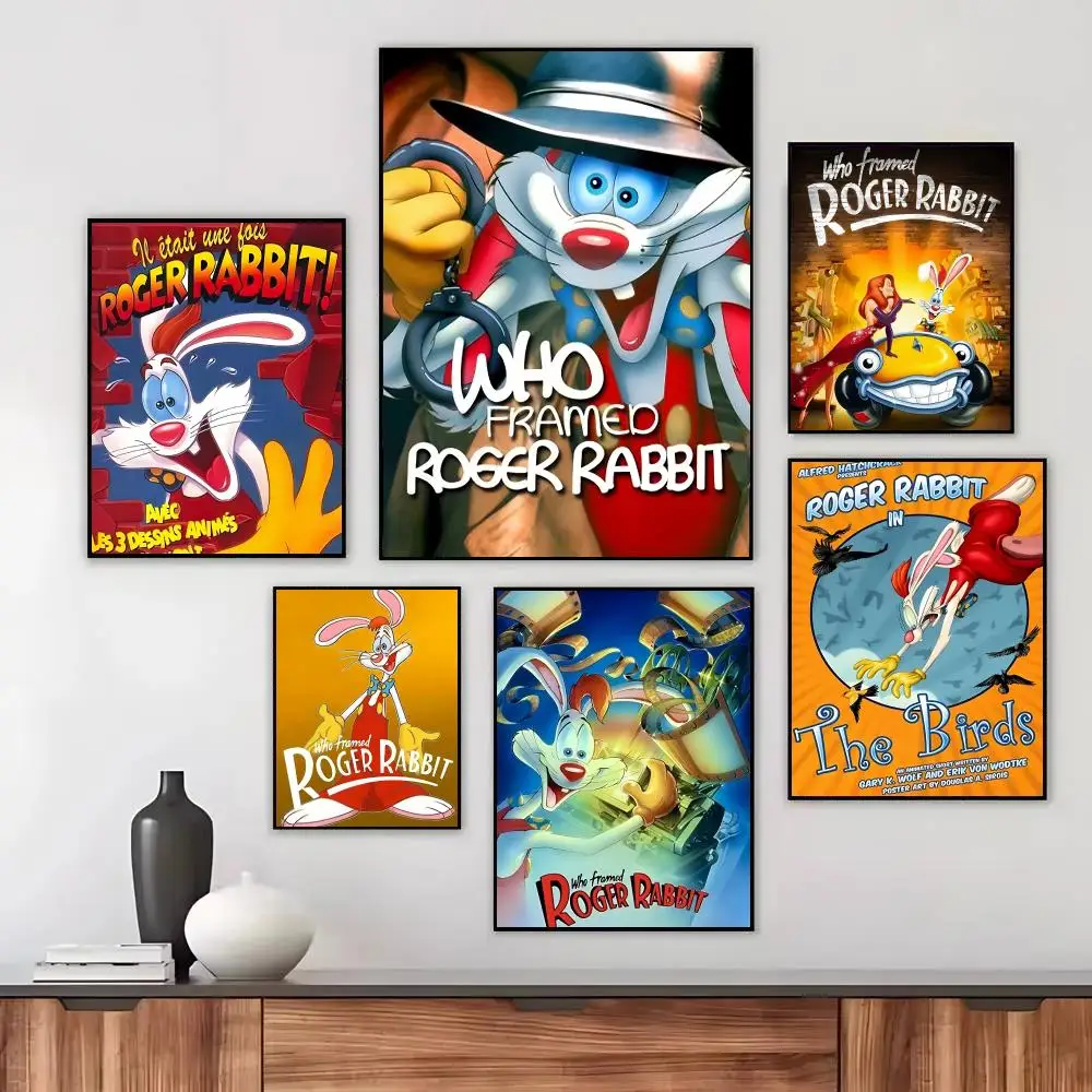 Movie Who Framed Roger Rabbit Poster Wall Art Printed Decor Sticker Stylish Home Gift for Living Room Bedroom Corridor Cafe