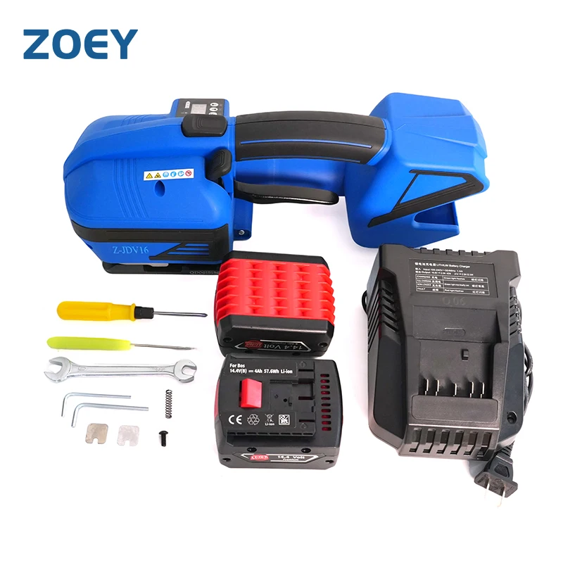 Automatic Heavy Multi-Function pp Plastic Poly Strap Wrapping Tool Carton Three-in-one Handheld Battery  Strapping Machine