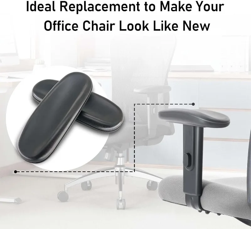 1 Pair Arm Pad Caps for Sihoo M18 Chair – Ergonomic Office Chair Armrest Pads Replacement