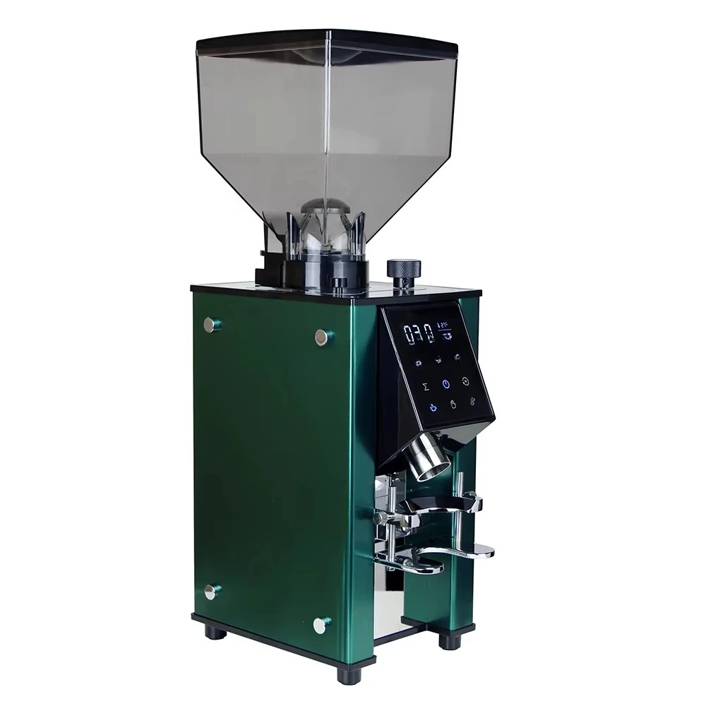 Professional 64mm Espresso Coffee Grinder Tamper with Touch Screen Espresso Bean Machine for Sale Automatic Coffee Bean Grinders