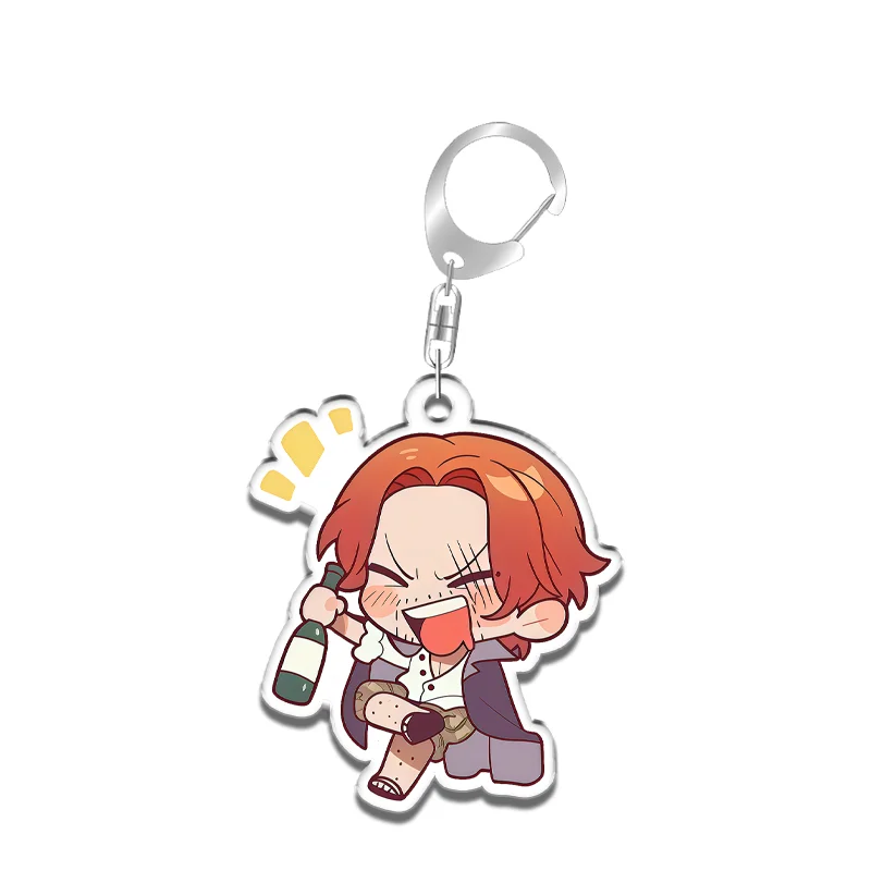Keychain for ONE PIECE Doflamingo Robin Luffy Shanks Anime Game Fans Gifts Recycled Acrylic Backpack Pendant Decoration Rare Toy view 5