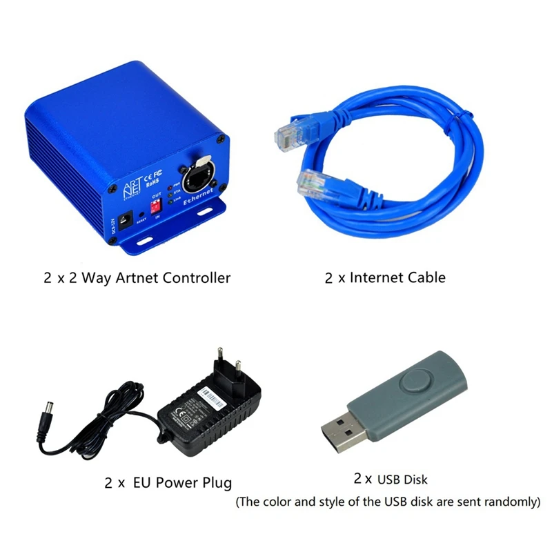 Двунаправленный контроллер локальной сети с интерфейсом интерфейса 1024, 3-контактный выход розетки Lan Earthnet/DMX Artnet, консоль с европейской вилкой