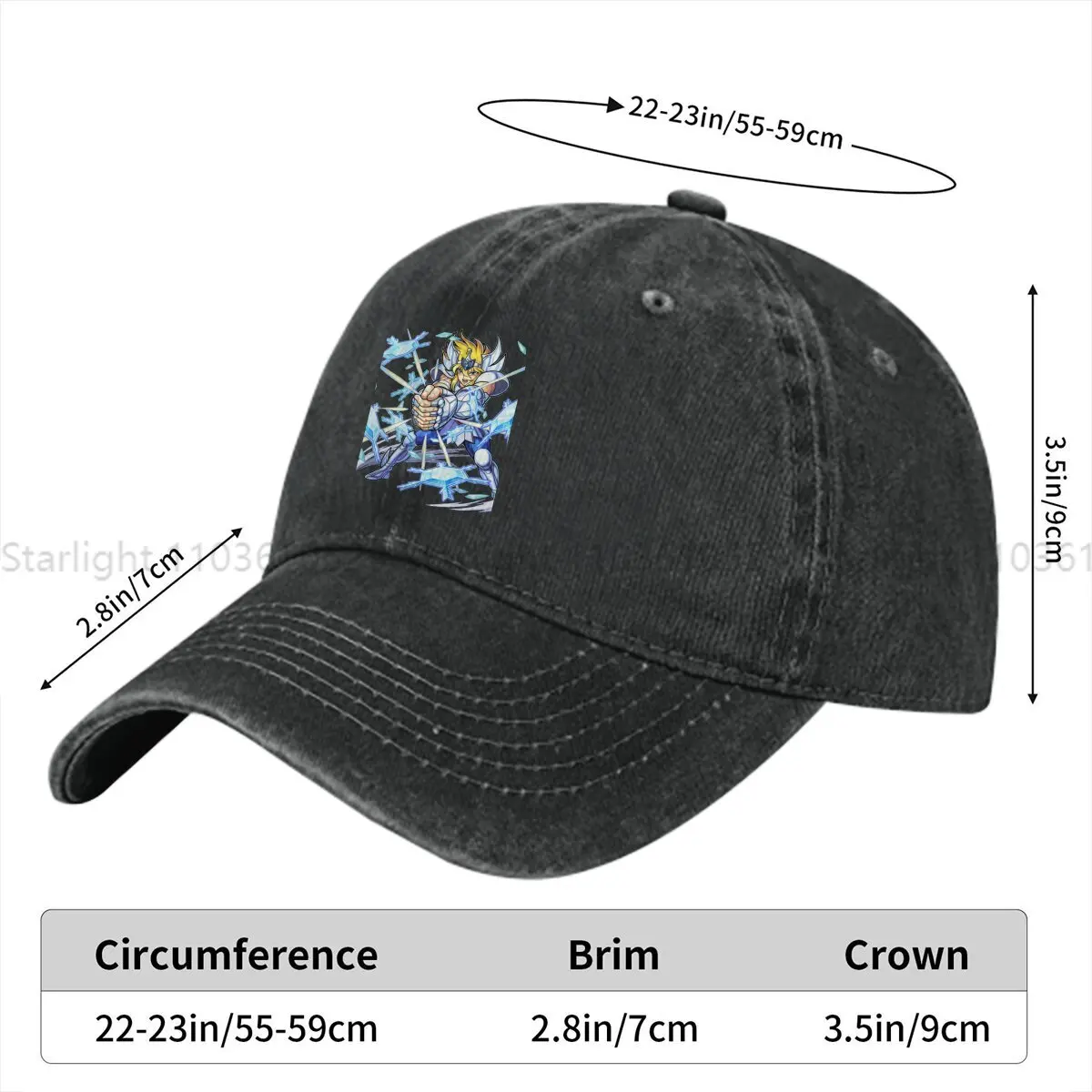 Powerful Baseball Caps Peaked Cap Saint Seiya Sun Shade Hats for Men