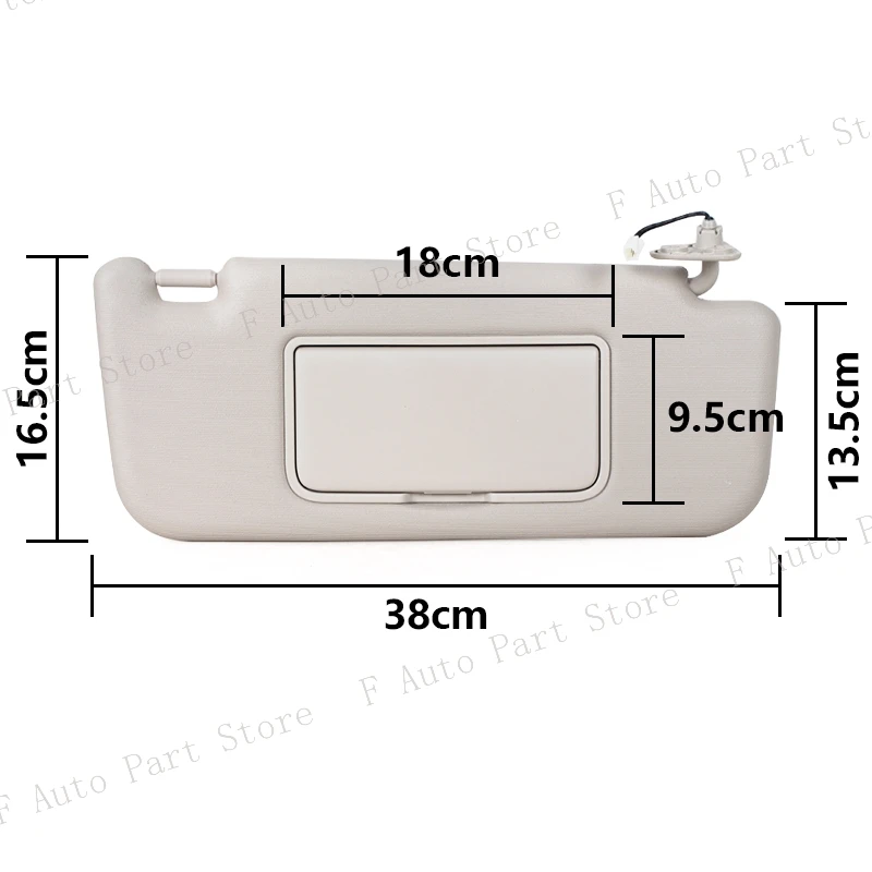 For JAC J4 J5 J6 Heyue B15 Car Interior Roof Sunvisor Sunshield Sun Visor Sunshade With Glass 5702030U2090