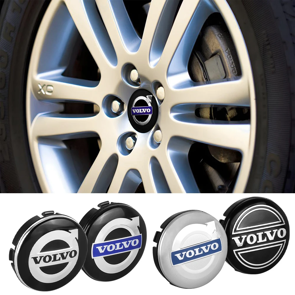 64mm Car Wheel Center Hub Cap Logo Decoration Accessories For Volvo Rdesign V40 V50 S40 S80 XC60 S90 XC90 S60 XC40 C40 S60 V90