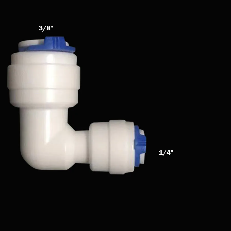 Reverse Osmosis Quick Coupling 1/4 3/8 Hose Connection Elbow 1/4\