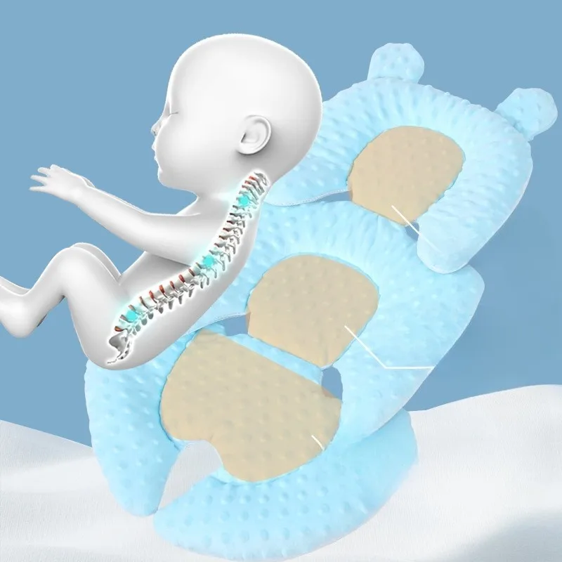 

Хлопковая подушка для коляски, 4-сезонная подушка для детской коляски, аксессуары для коляски с высоким видом для комфорта сна для младенцев