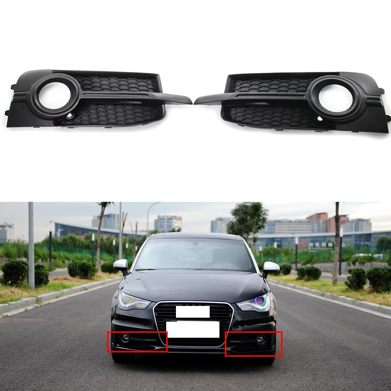 

1pcs/2pcs Front Bumper Fog light Grill Fog Lamp Frames Sports version for Audi A1 2011 2012 2013 2014