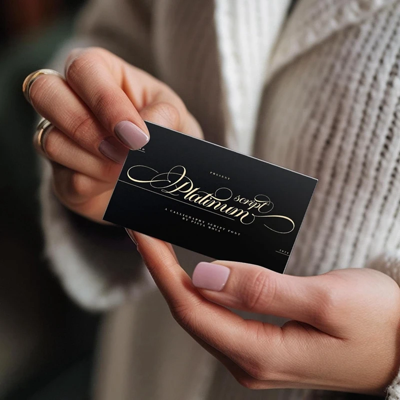 LICE-300 Pcs โลหะนามบัตรโลหะสีดํานามบัตรช่องว่างสําหรับ CNC แกะสลักเลเซอร์แกะสลักความหนา 0.2 มม.