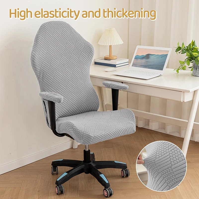

Gaming Chair Covers With Armrest Cover Spandex Elastic Internet Cafe Bar Office Seat Cover Computer Chair Dust-proof Protector