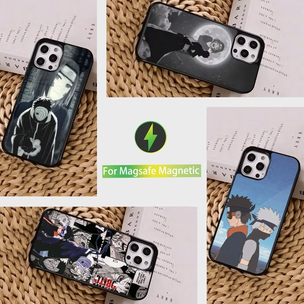 Anime O-Obito-Ninja Phone Case  For iPhone 16,15,14,13,12,11,Pro,Max,Plus,Mini, Magsafe,Magnetic Wireless Charging Case