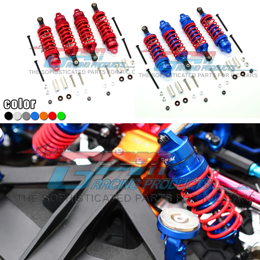 

GPM for 1/7 XO-1 64077-3 RC Flat sports car Metal aluminum alloy 87MM Front and rear universal shock absorbers 5460X