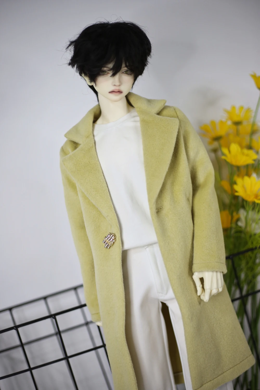 D04-B013 enfants jouet fait à la main 1/3 ID75 GR Oncle68 73 poupée BJD/SD poupée accessoires cachemire/laine de lapin manteau d'hiver 1 pièces