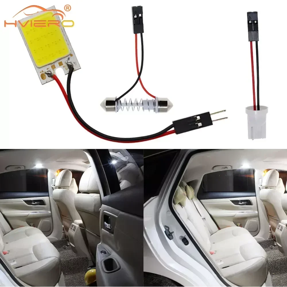 T10 W5W C5W 16SMD White Interior Dome Map Reading Lights 16Led DC 12V Car Door Parking Bulb Bright Auto Trunk License Plate Lamp