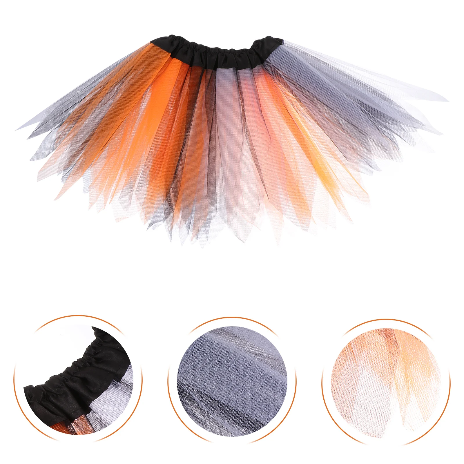 1 قطعة قوس قزح توتو للأطفال قسط تول الرقص تنورة حفلة عيد ميلاد زي هالوين مرحلة الأداء Pettiskirt فتاة فقاعة #1