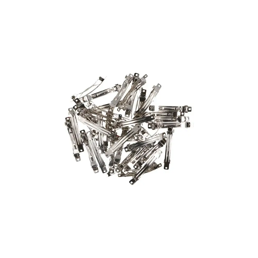 

20Pcs Metal DIY Spring Clips Base Hair Clips Silver DIY Hairpins French Barrette French Clip Metal Spring Hair Clip Children