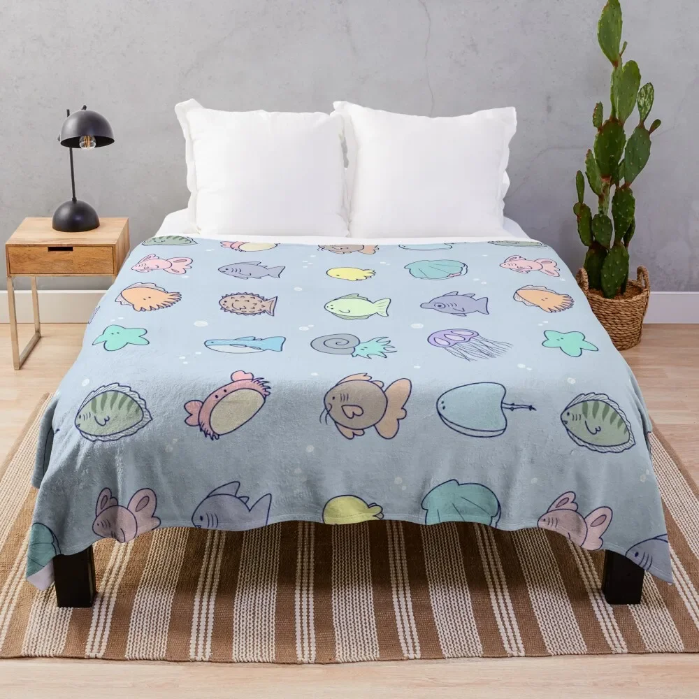 

Chonk Fish Throw Blanket Weighted Blankets For Sofas Blankets