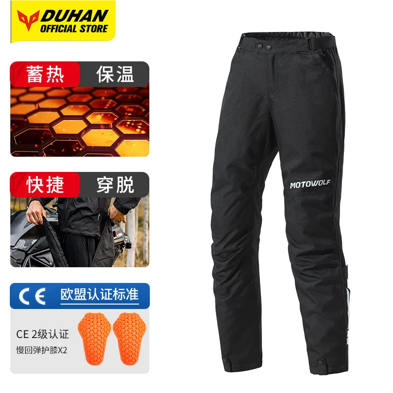 New Motorcycle Quick Release Pants Men Outdoor Warmth Windproof Motorcycle Quick Release Pants CE Certified Protective Gear