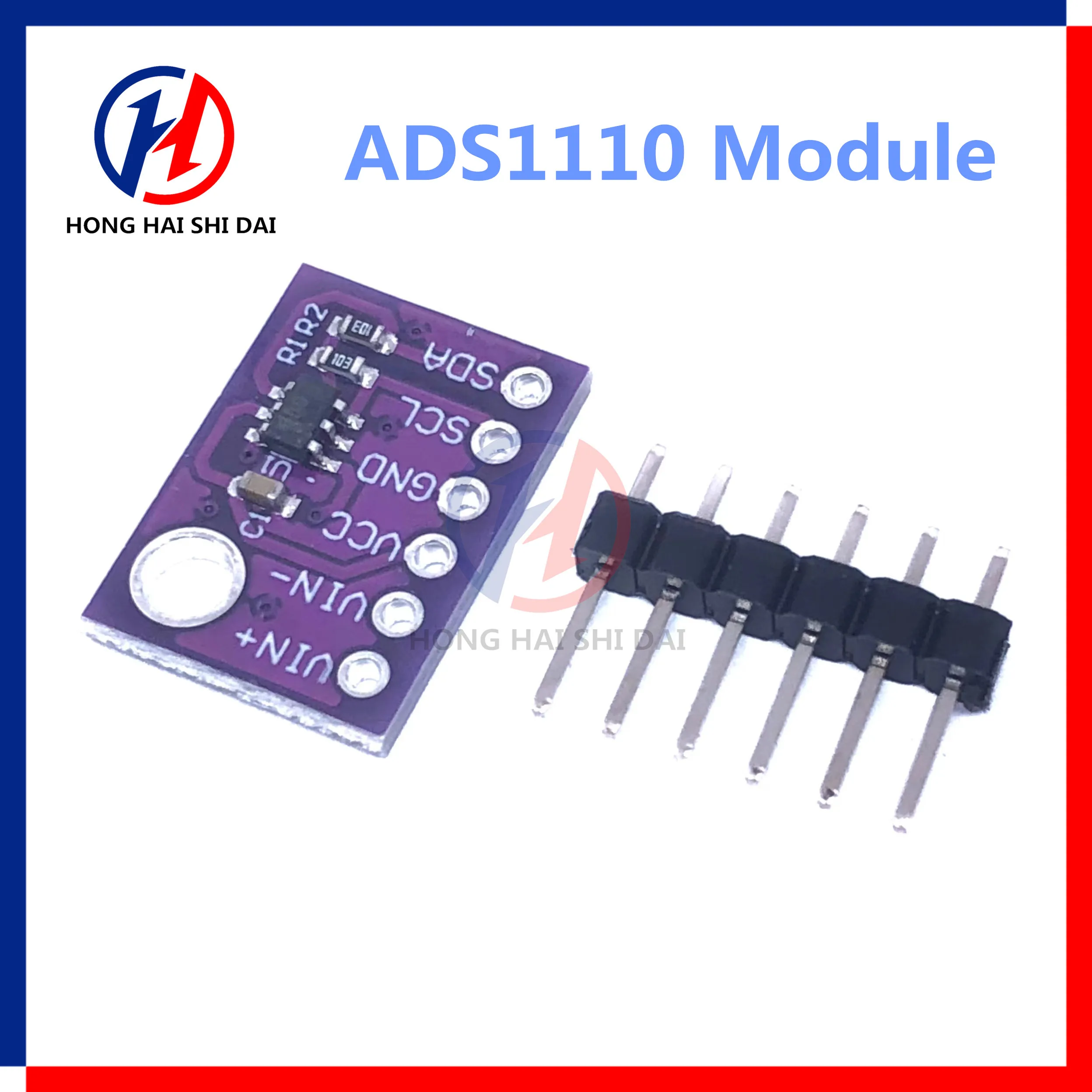 ADS1110 16-Bit Analog/Digital AD Converter Thermocouple Temperature Detection 1110 2.7-5.5V 240uA