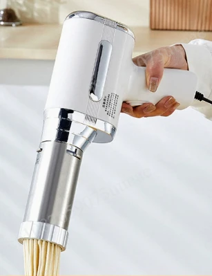 Stainless steel handheld noodle machine household portable noodle machine gun automatic small