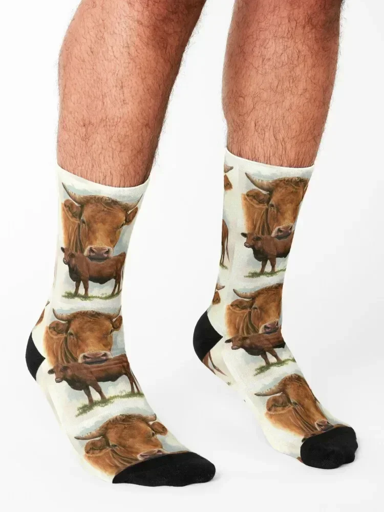 Guernsey Socks golf FASHION gift floral Socks Male Women's