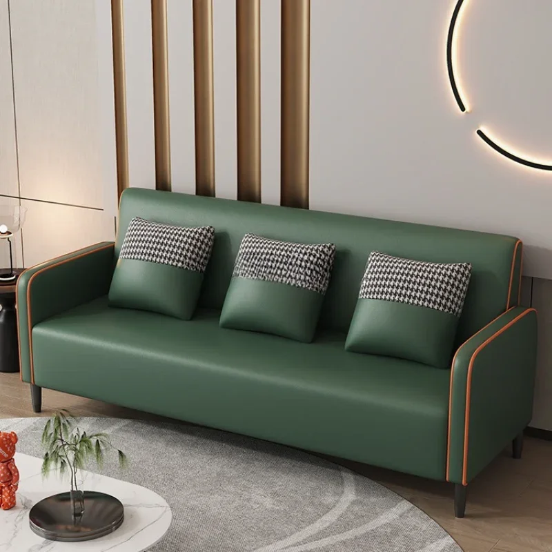 Sofa small apartment modern simple double triple clothing store sitting area reception bedroom small sofa living room