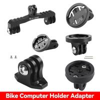 Camera Headlight Adapter Aluminum Alloy Bicycle Camera Light Mount Stable Bike Computer Holder Adapter for Garmin Edge Interface
