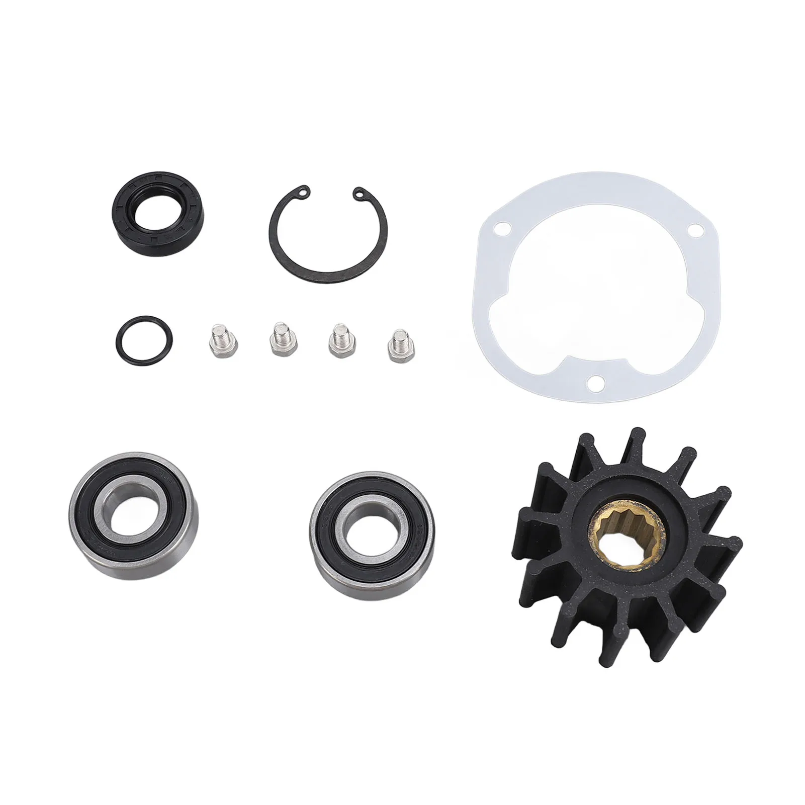 ชุดซ่อมปั๊มน้ำทะเลสำหรับเรือ พร้อมซีลใบพัด สำหรับปั๊มน้ำทะเลแบบติดตั้งด้านข้าง OMC รุ่น 3857794 3851982 0768643 3855079